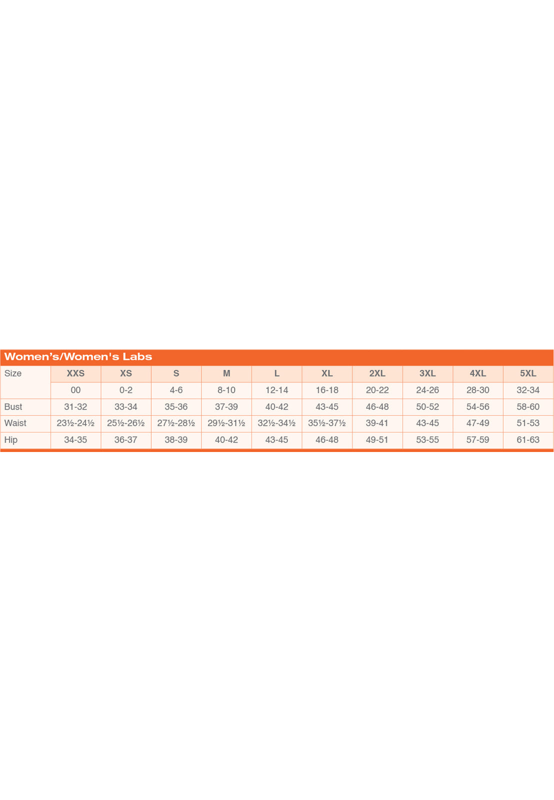SIZECHART