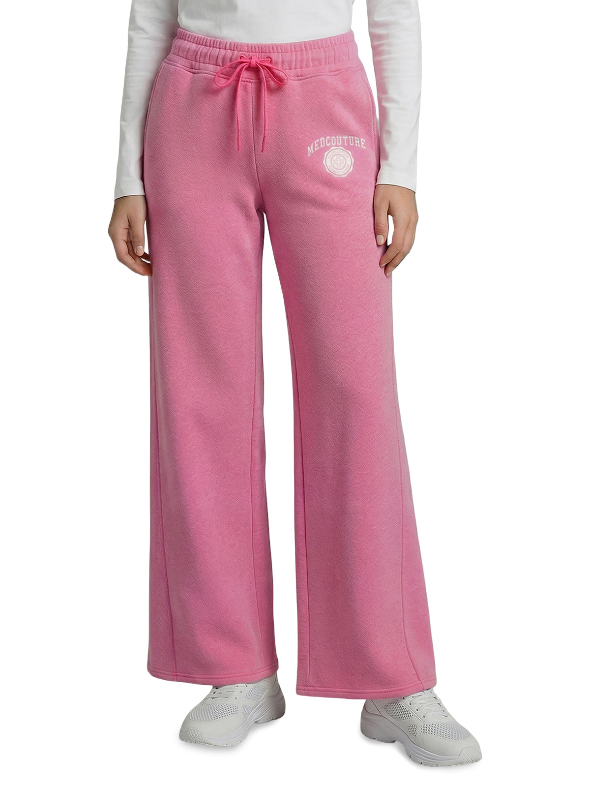 Women's 2-Pocket Wide Leg Pant - 00024 - Pink Power Heather
