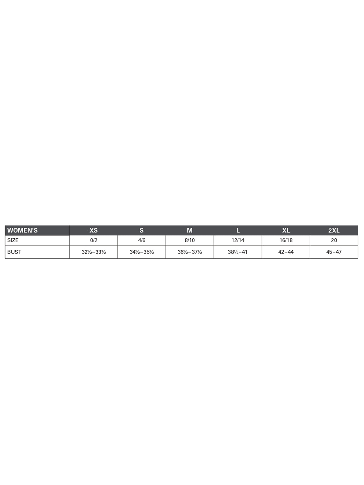 SIZECHART