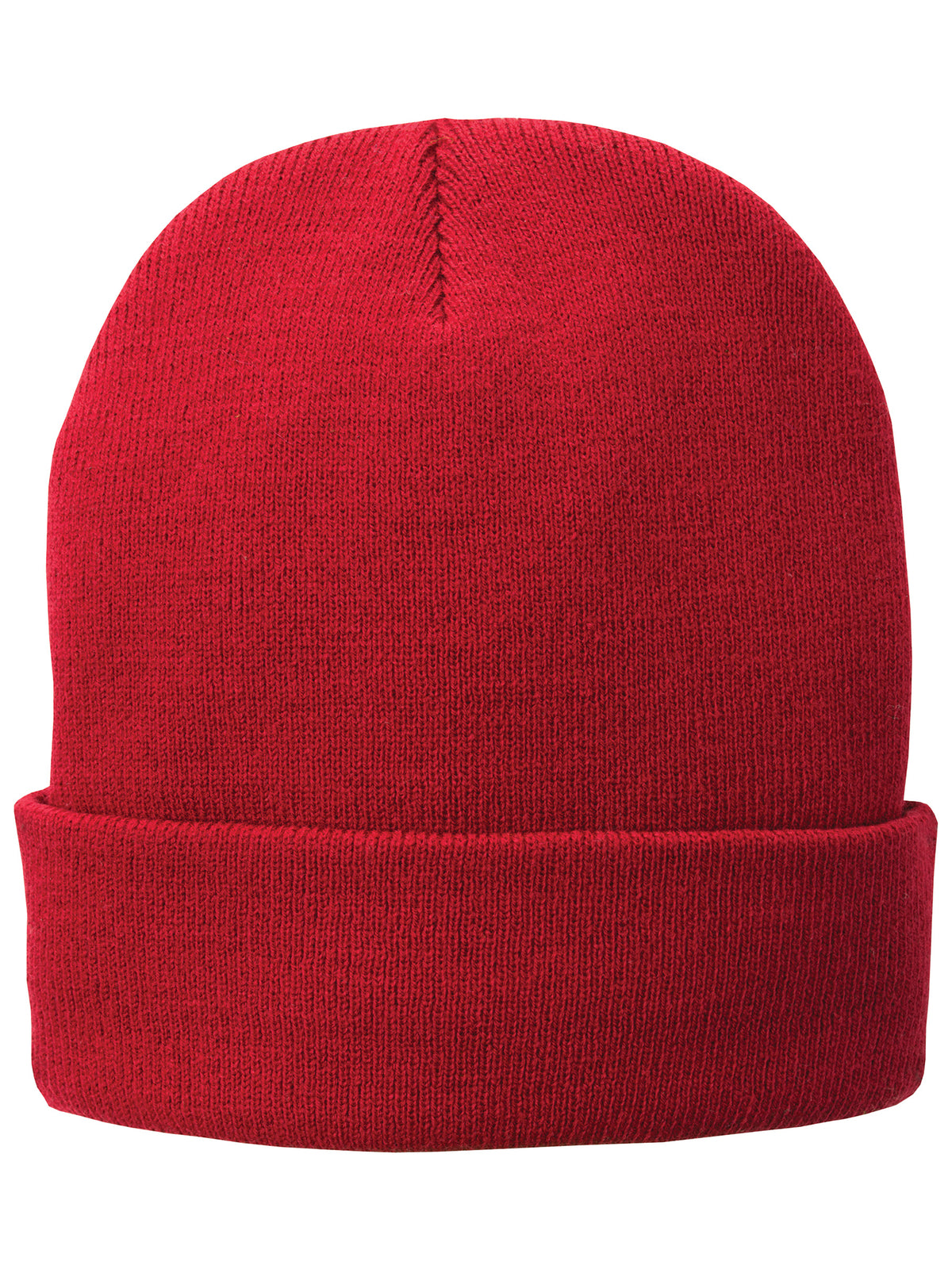 Fleece-Lined Knit Cap - CP90L - Athletic Red
