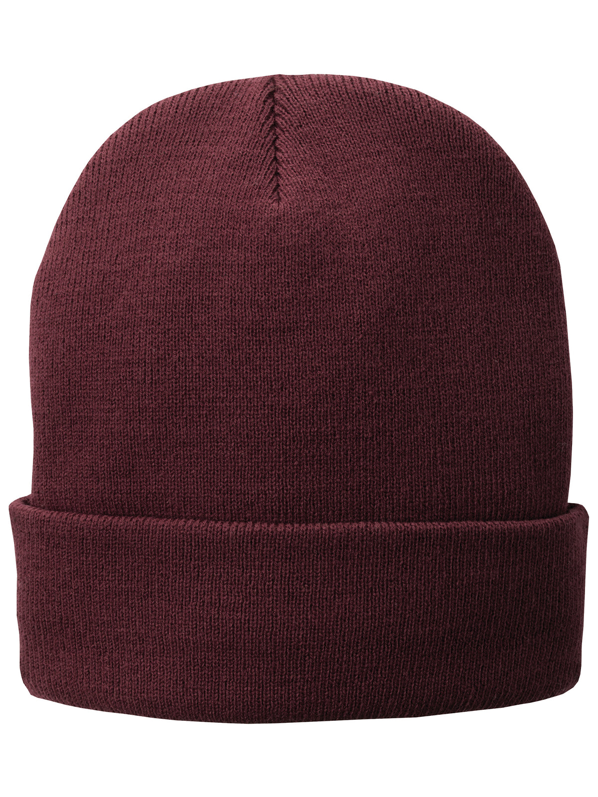 Fleece-Lined Knit Cap - CP90L - Maroon
