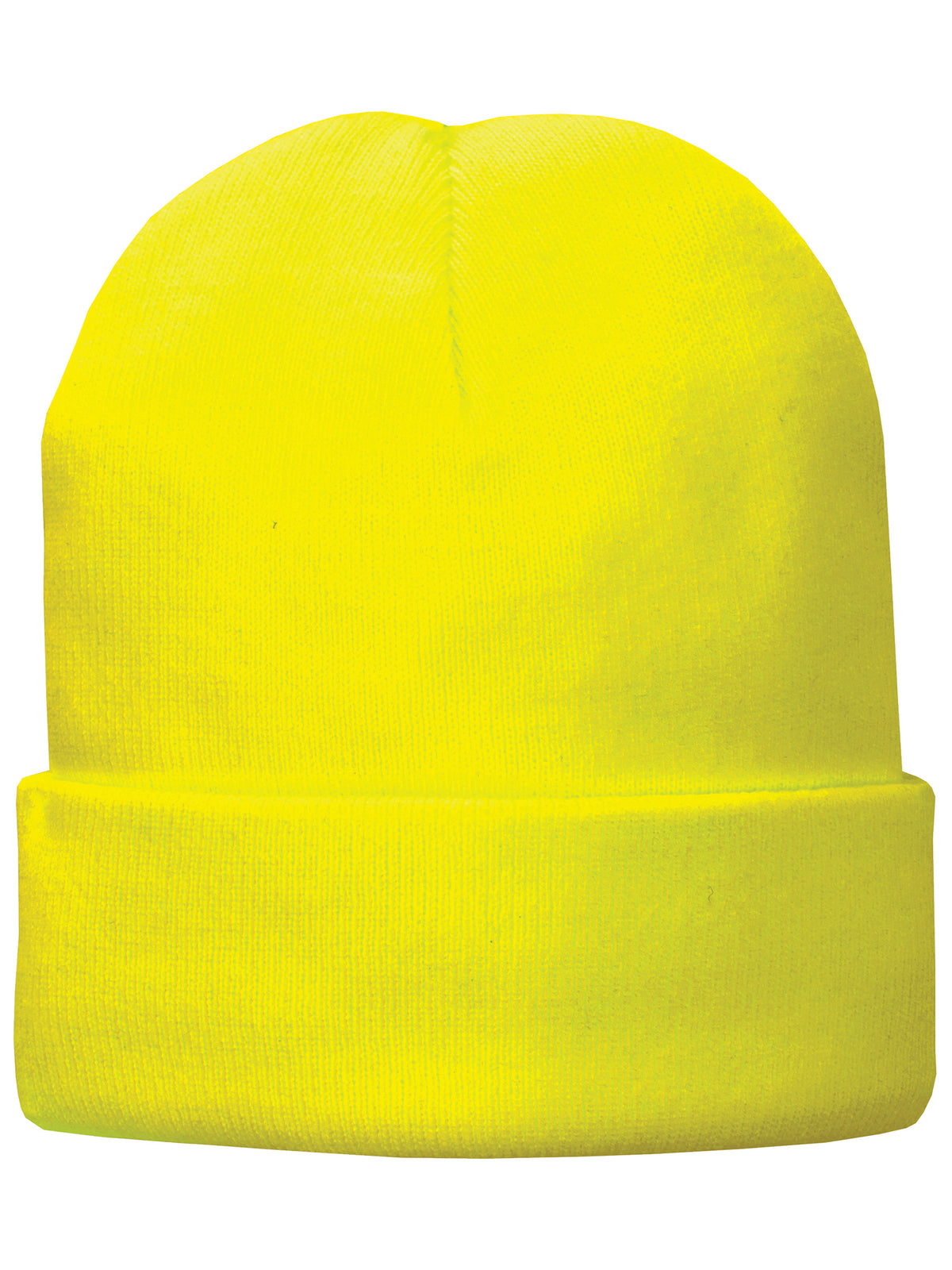 Fleece-Lined Knit Cap - CP90L - Neon Yellow