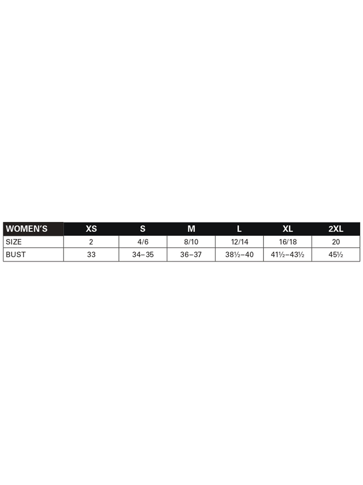 SIZECHART