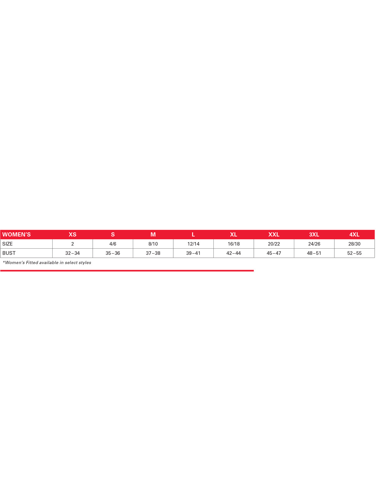 SIZECHART
