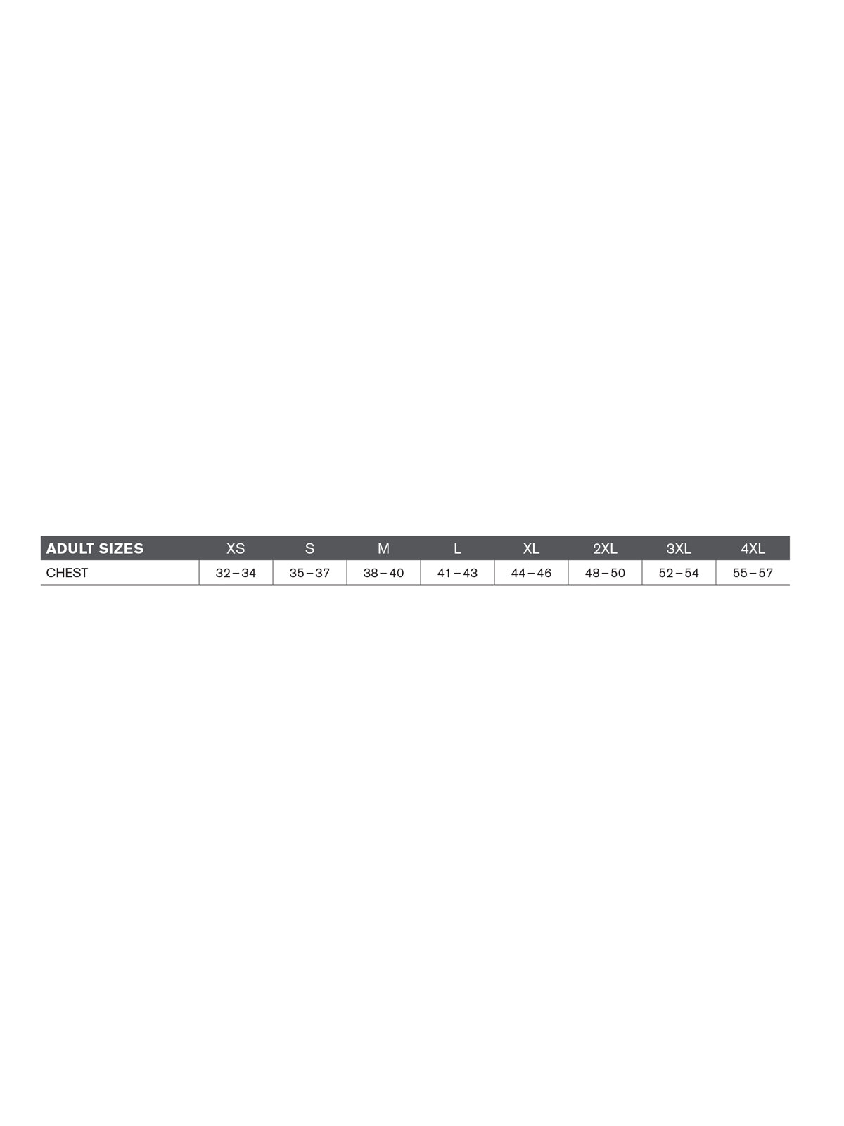 SIZECHART