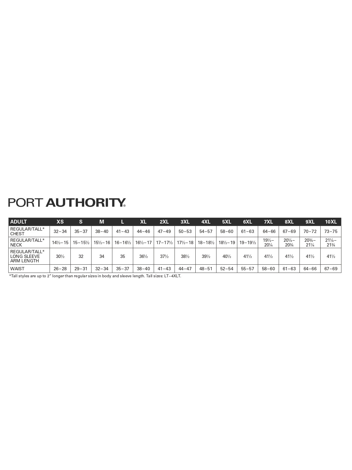 SIZECHART