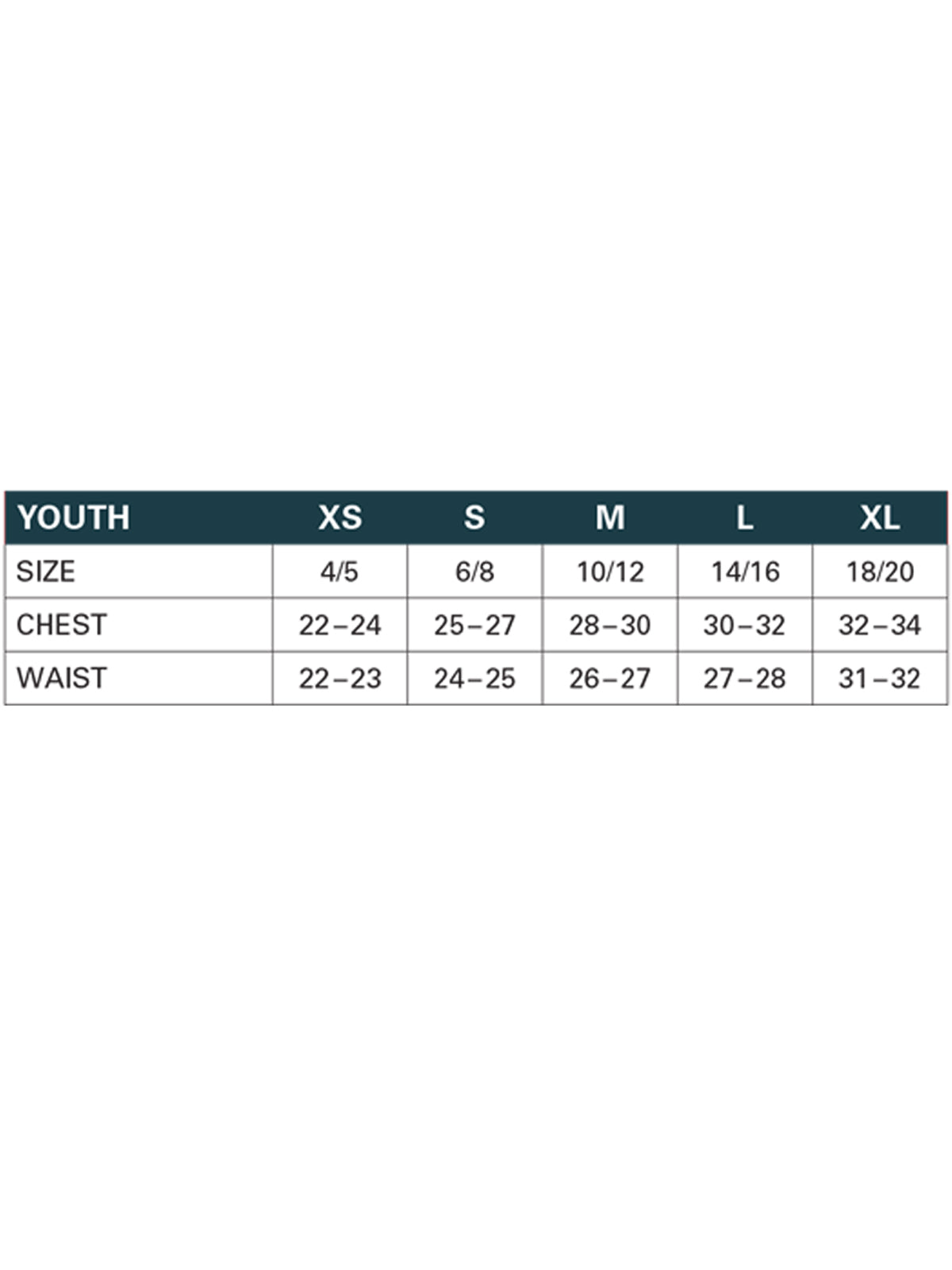 SIZECHART