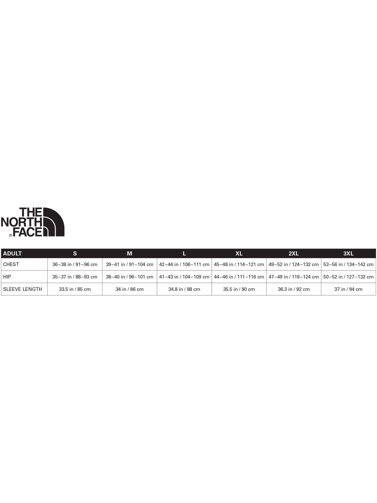 SIZECHART
