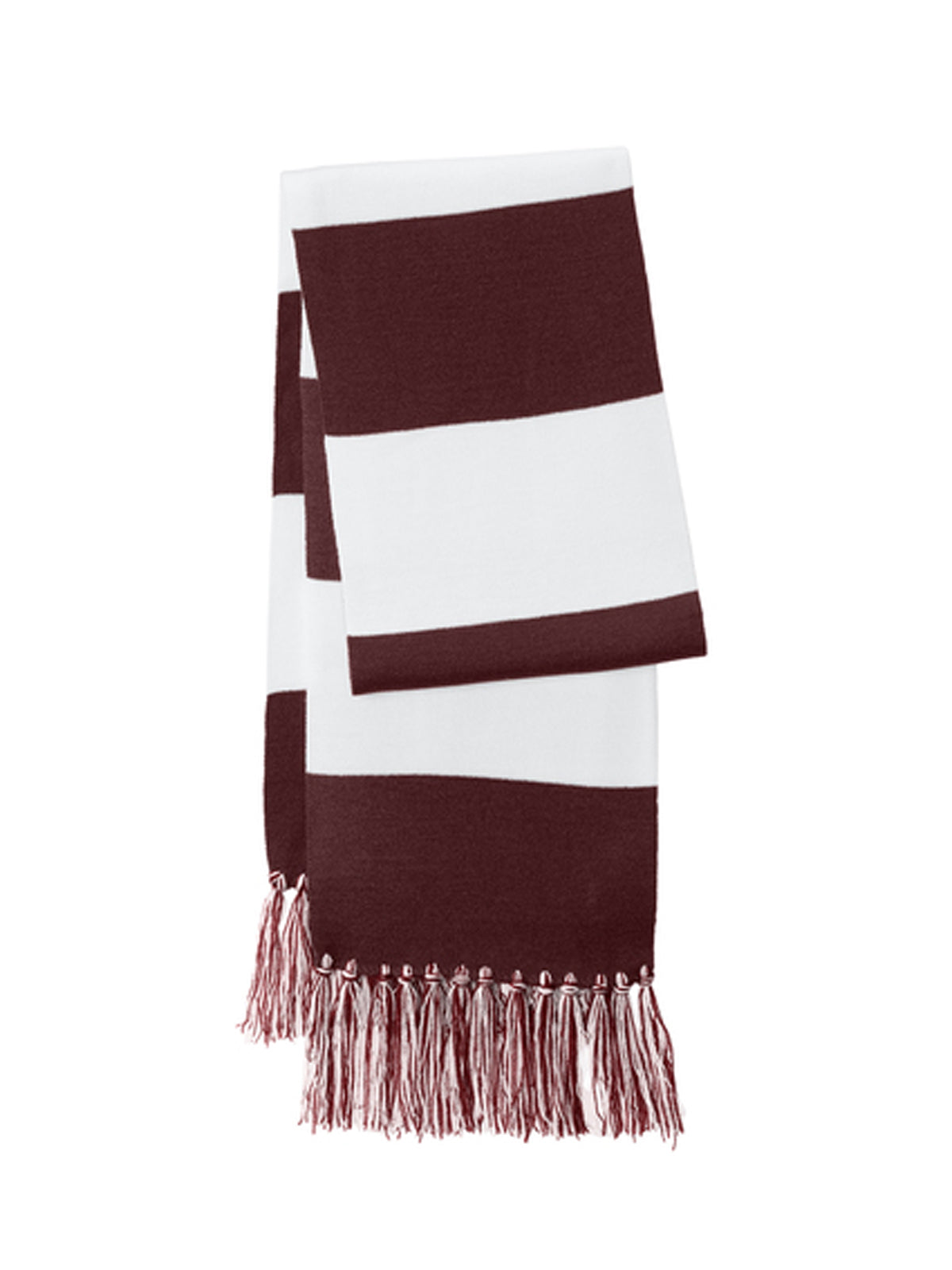 Unisex Spectator Scarf - STA02 - Maroon/ White