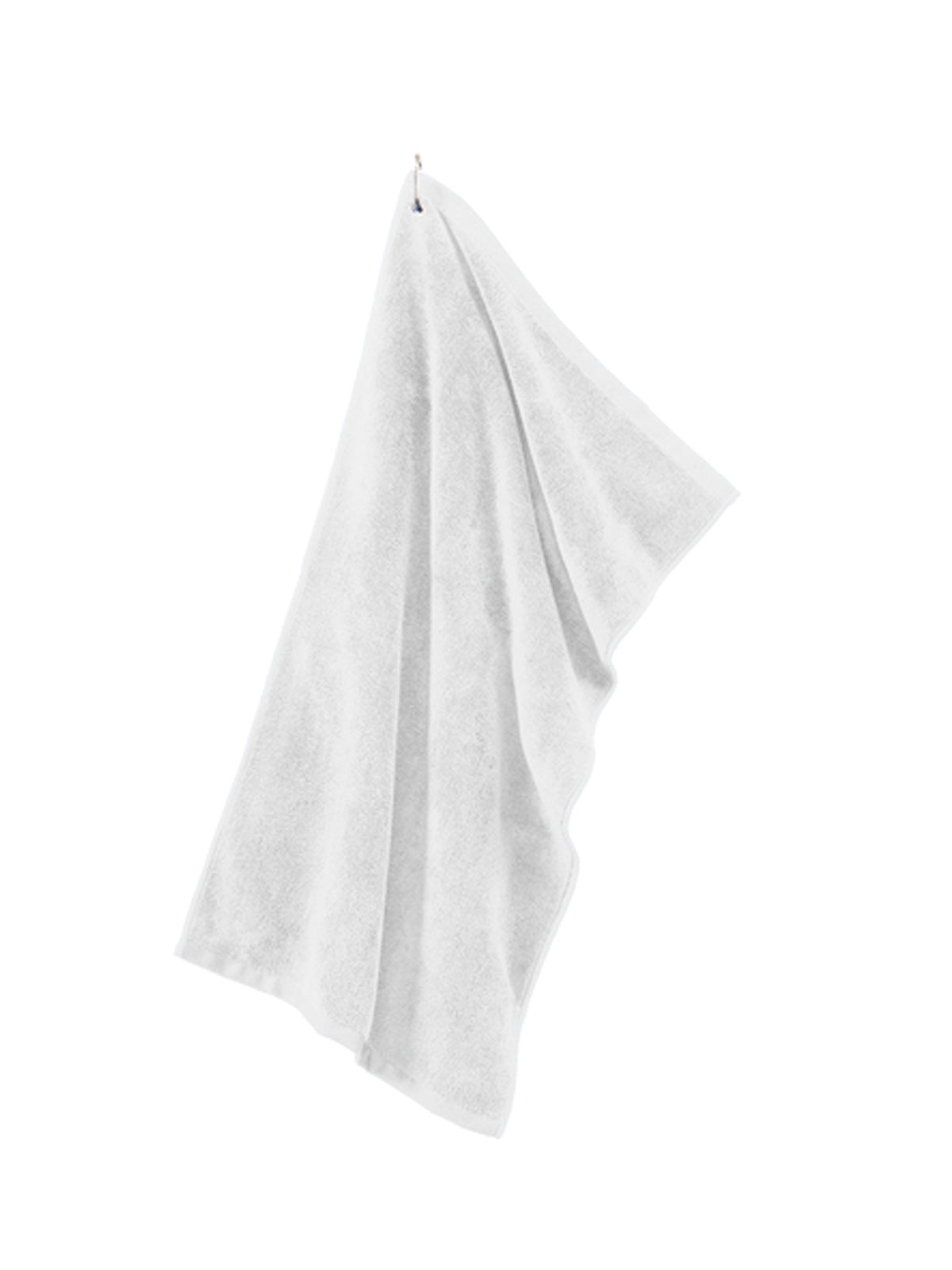 Grommeted Microfiber Golf Towel - TW530 - White