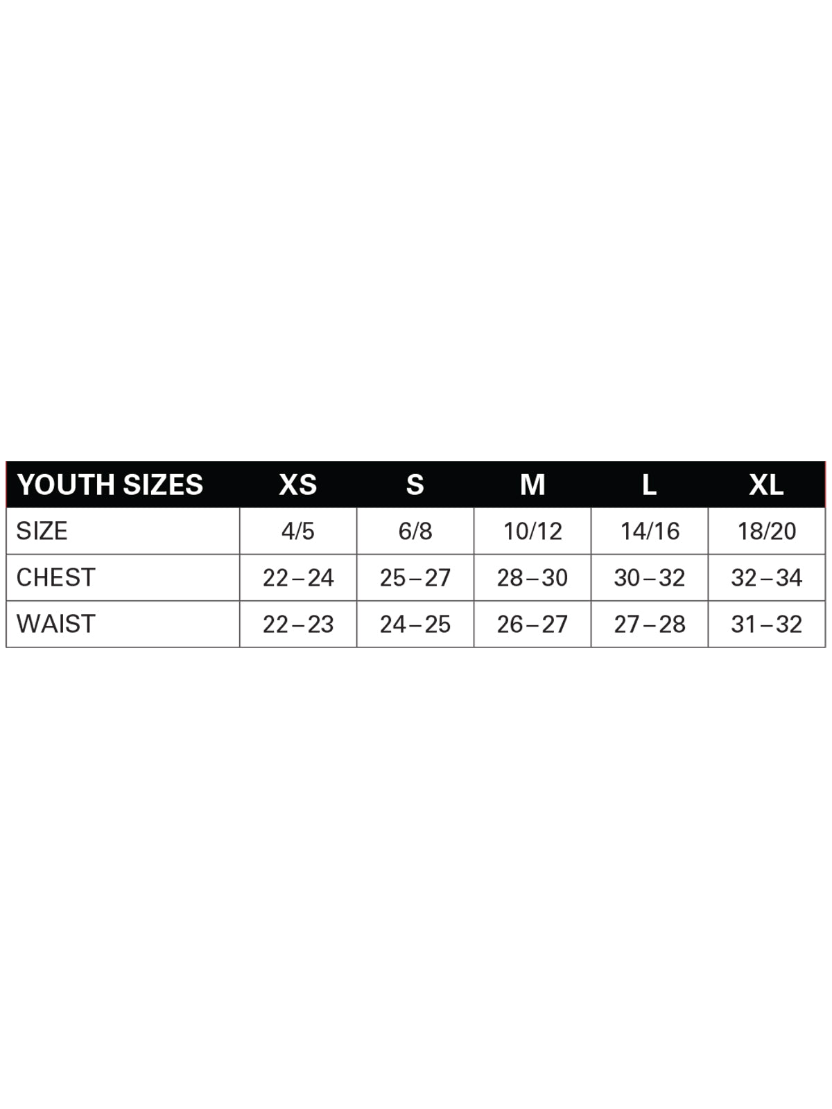 SIZECHART