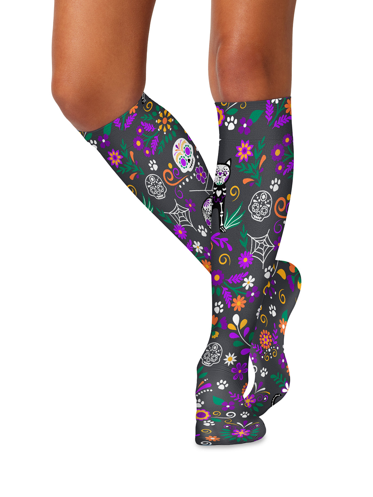 Women's Knee High 8-15 mmHg Compression Sock - COMFORTSUPPORT - Day of the Pets