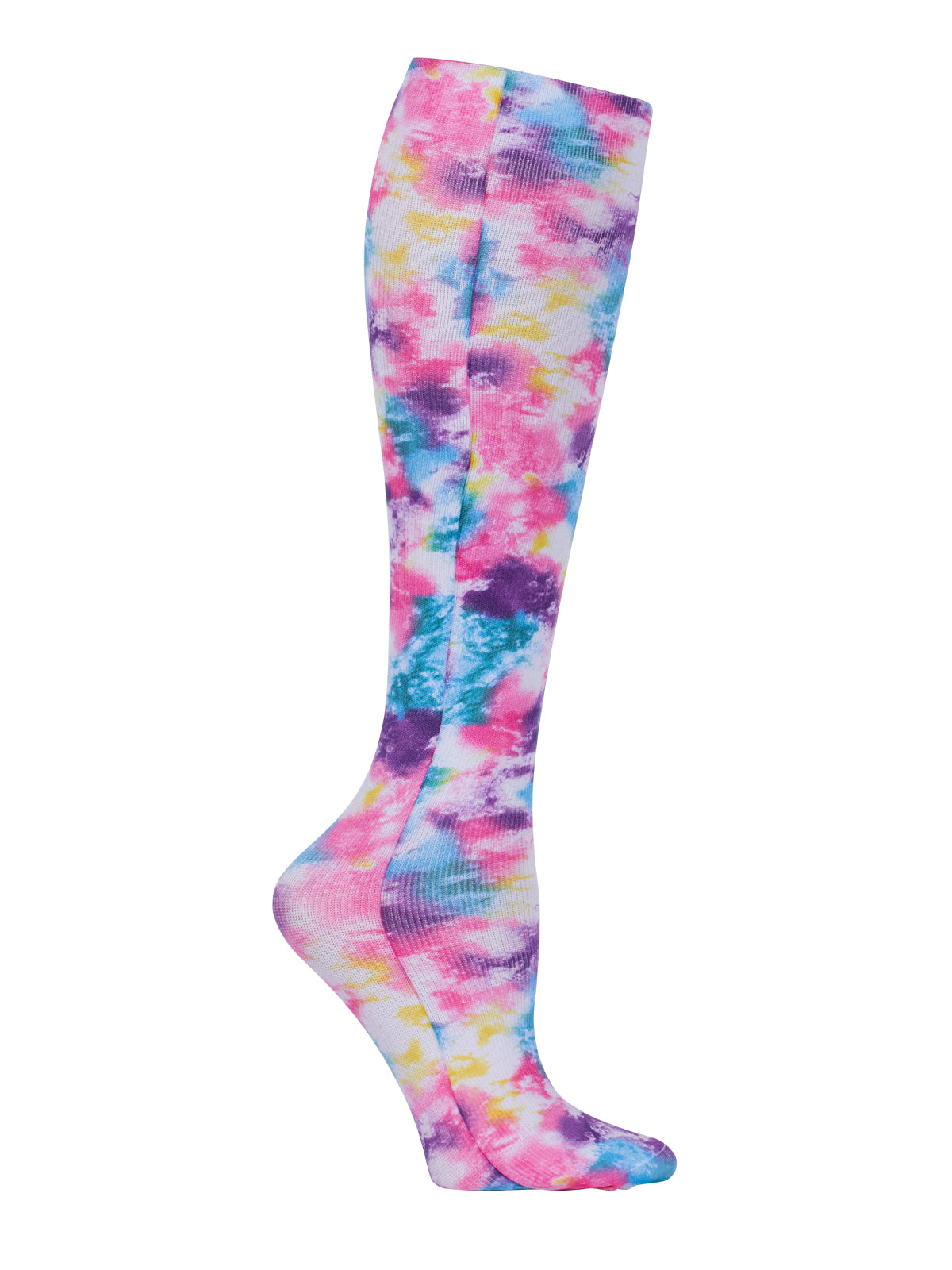 Women's Knee High 8-15 mmHg Compression Sock - COMFORTSUPPORT - Tie Dye Trip