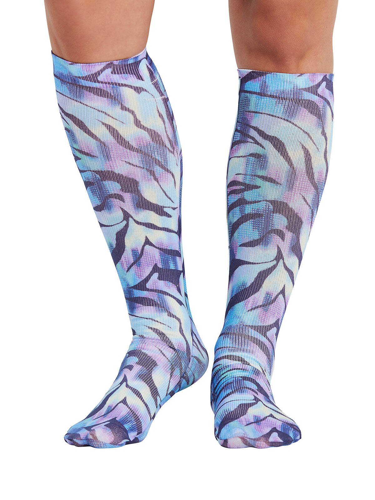 Women's Knee High 8-15 mmHg Compression Sock - COMFORTSUPPORT - Wild Abstract