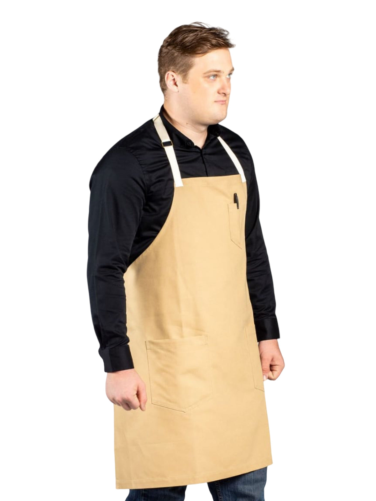 Unisex Apron - 3115 - Light Beige Canvas