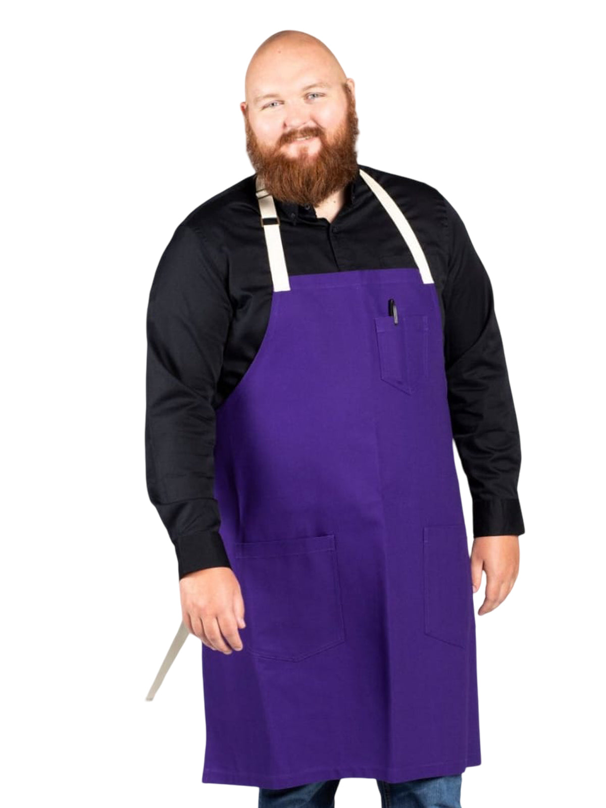 Unisex Apron - 3115 - Purple Canvas