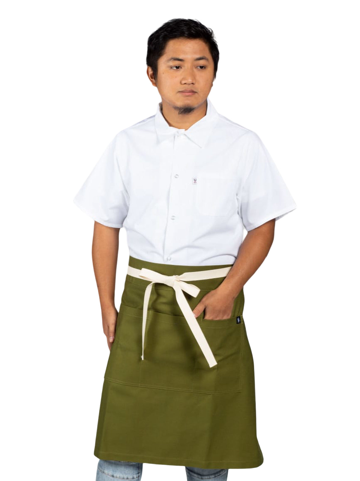 Unisex Apron - 3117 - Moss Green Canvas