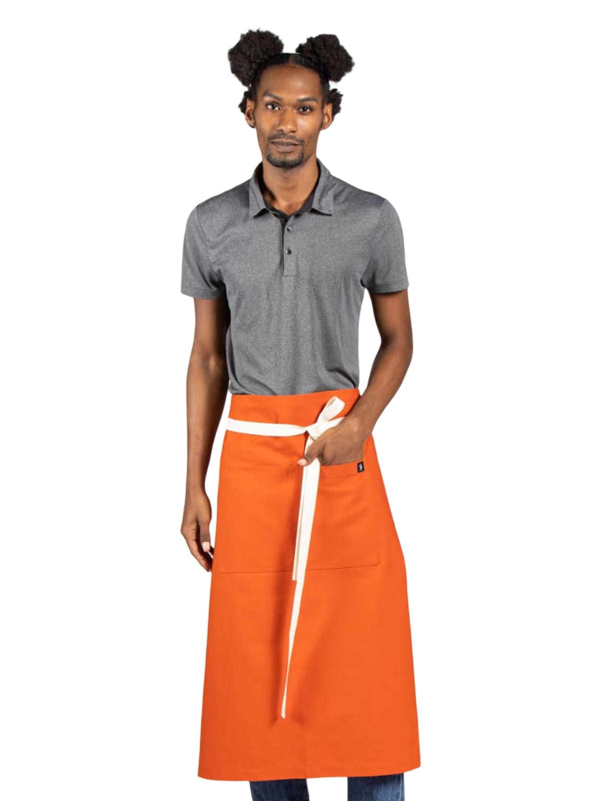Unisex Apron - 3119 - Orange Canvas