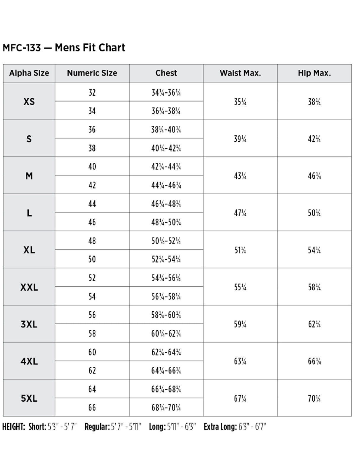 SIZECHART