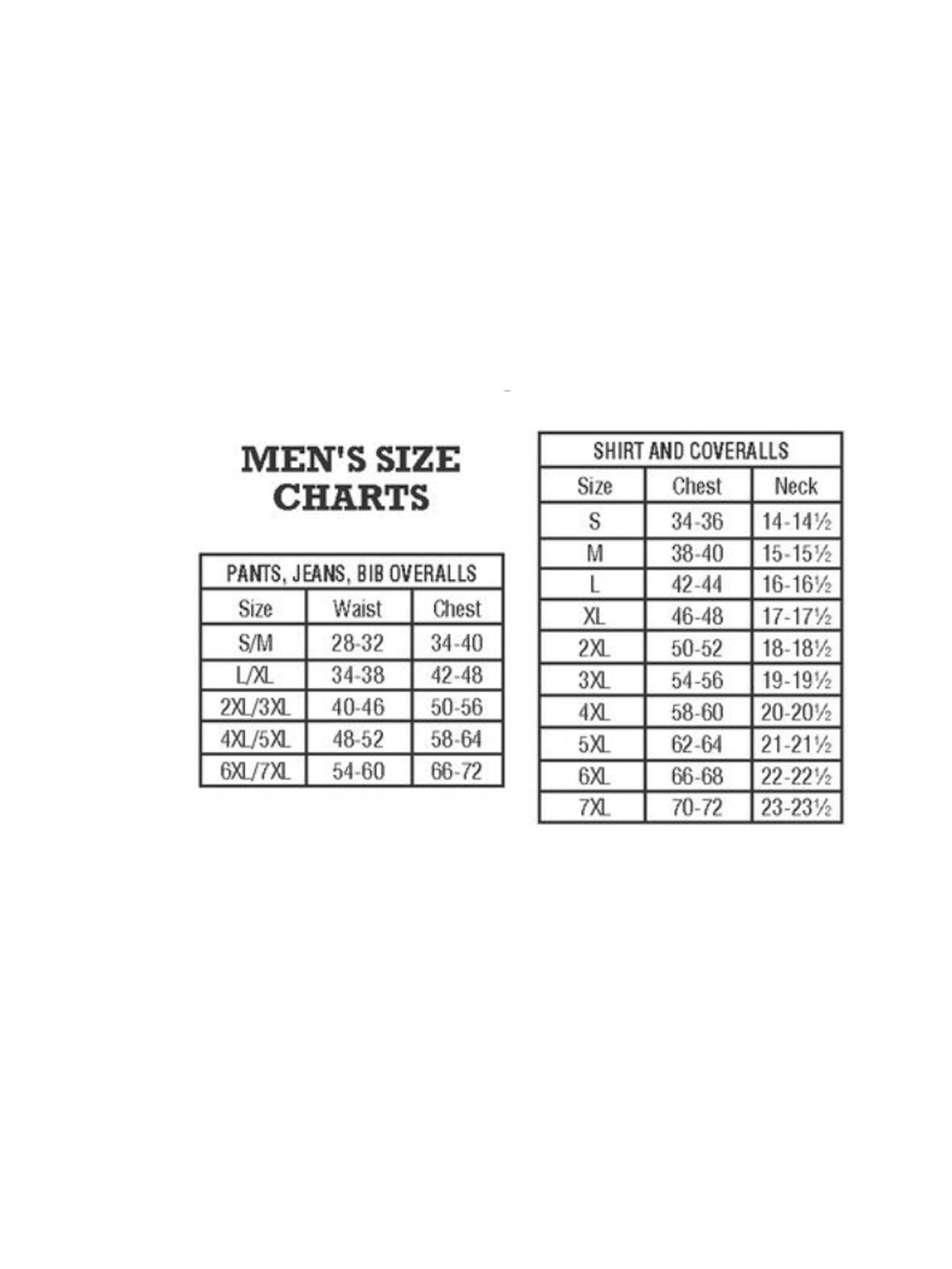 SIZECHART