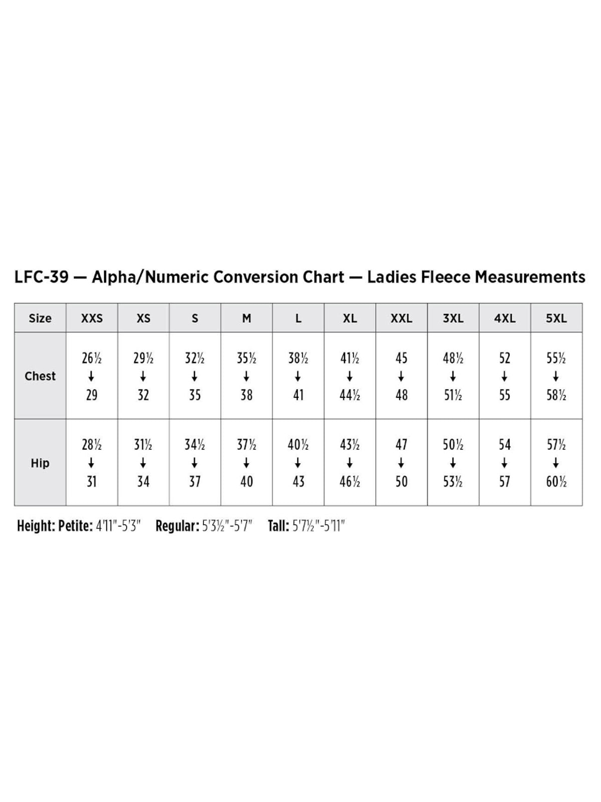 SIZECHART