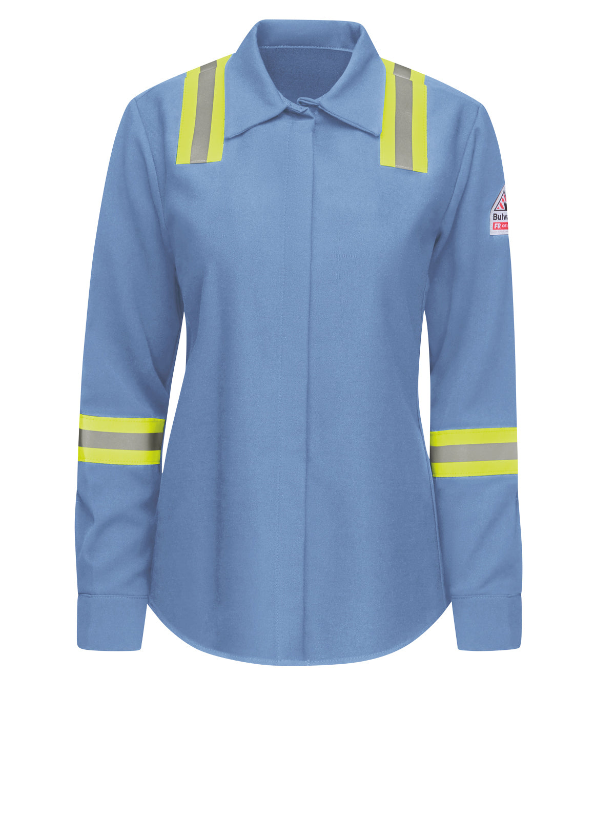Women's Flame-Resistant Enhanced Visibility Shirt - SMS5 - Light Blue