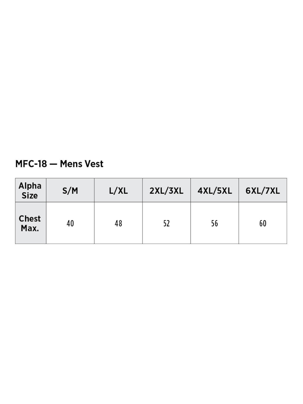 SIZECHART