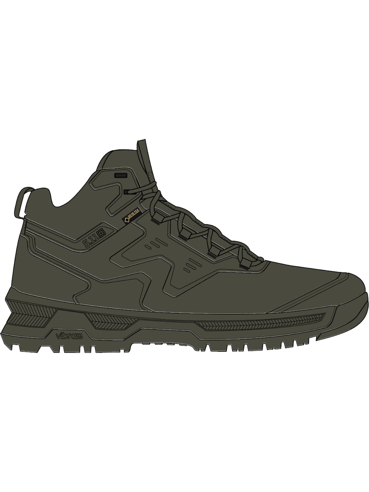 A/T Elite Mid-Height Waterproof Boot with Gore-Tex - 1820016 - Ranger Green