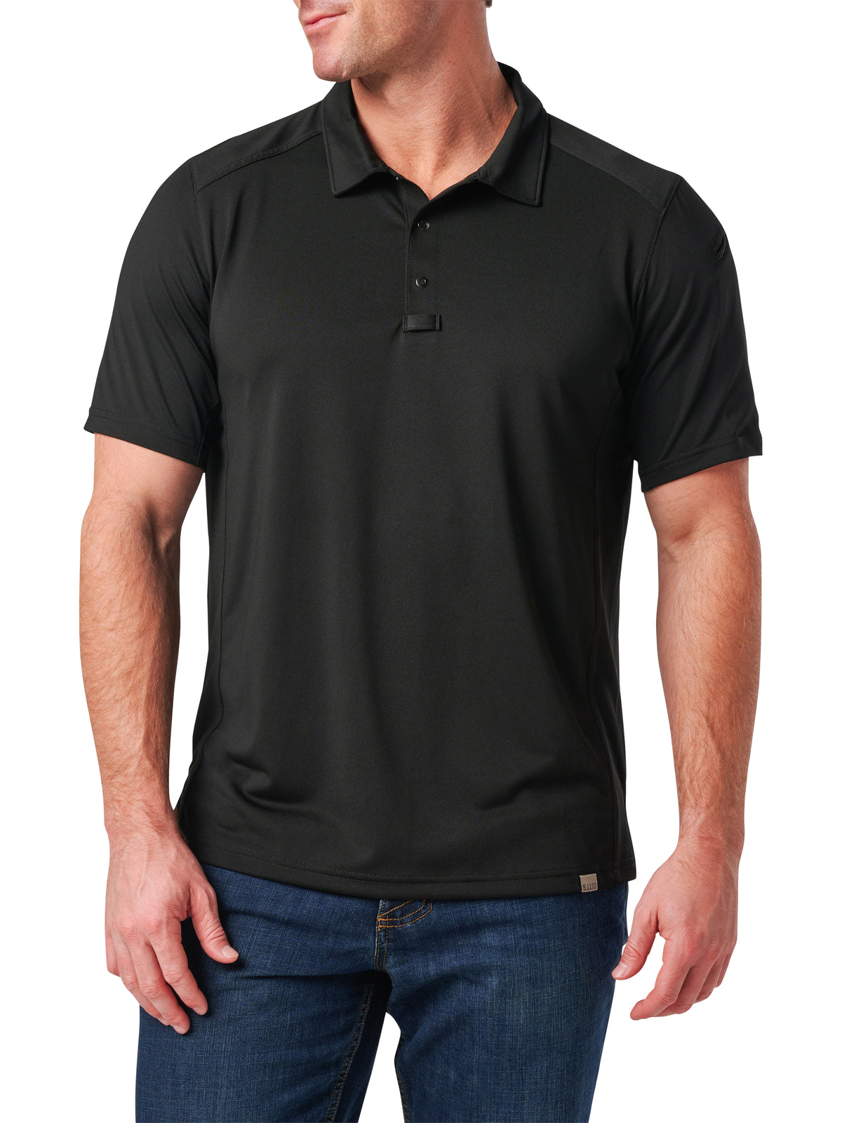 Men's Paramount Crest Short Sleeve Polo - 41298 - Black