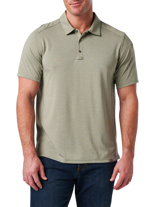 Men's Paramount Crest Short Sleeve Polo - 41298 - Mortar Heather