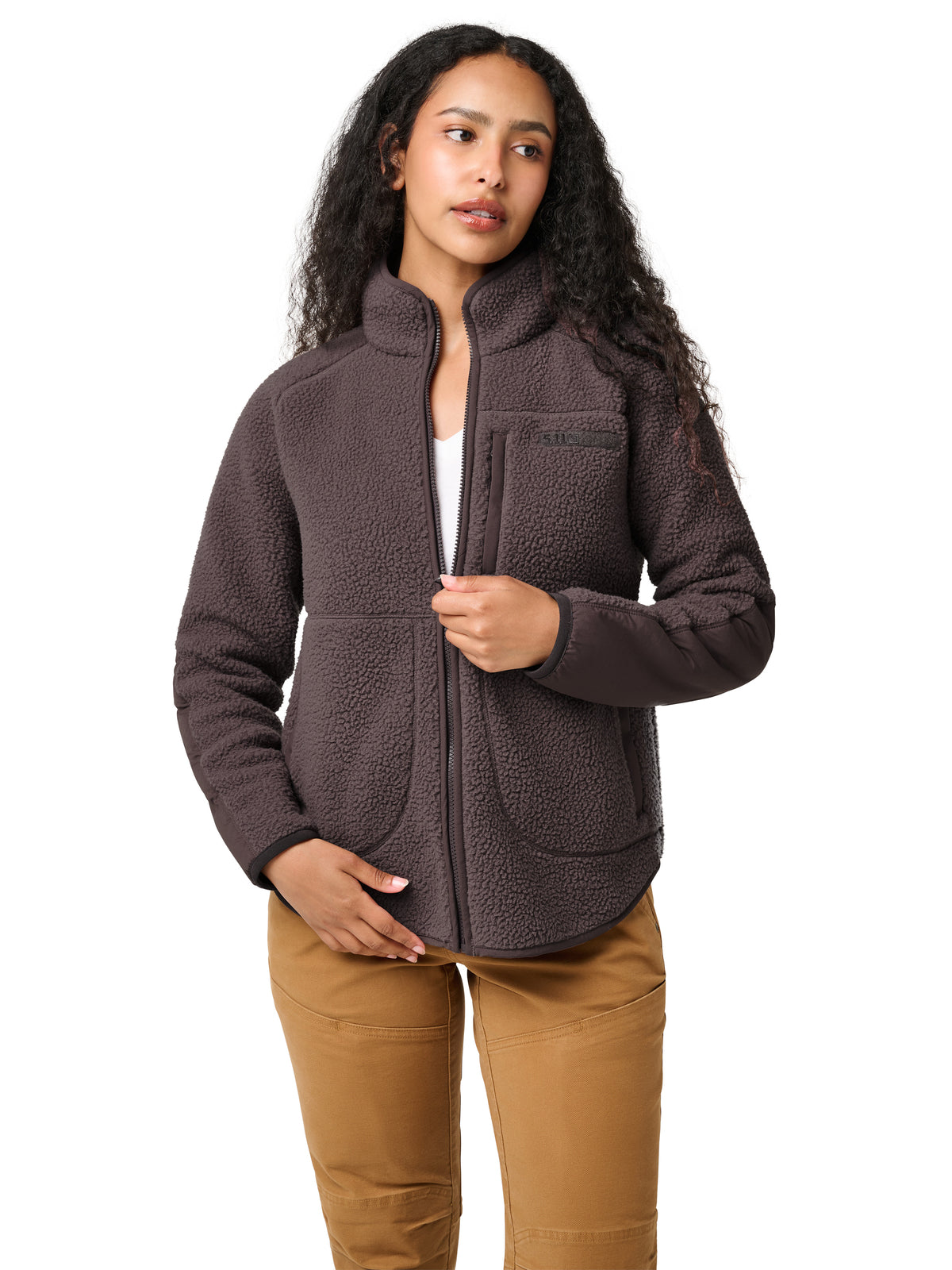 Women's Tech Fleece Jacket - 68022 - Raisin