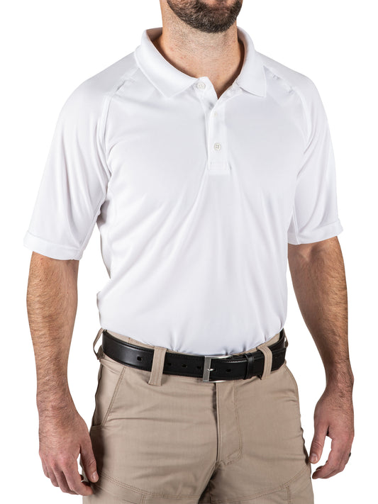 Men's Performance Moisture-Wicking Lightweight Short Sleeve Polo - 71049 - White
