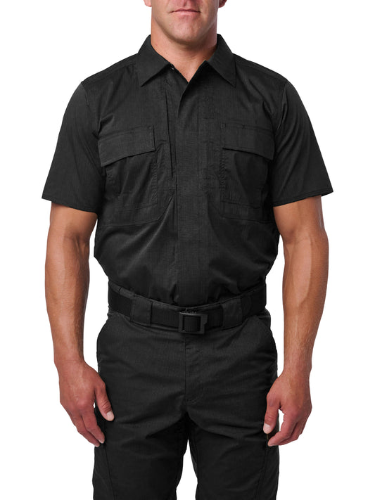Men's Short Sleeve Flex-Tac Ripstop Duty Shirt - 71095 - Black