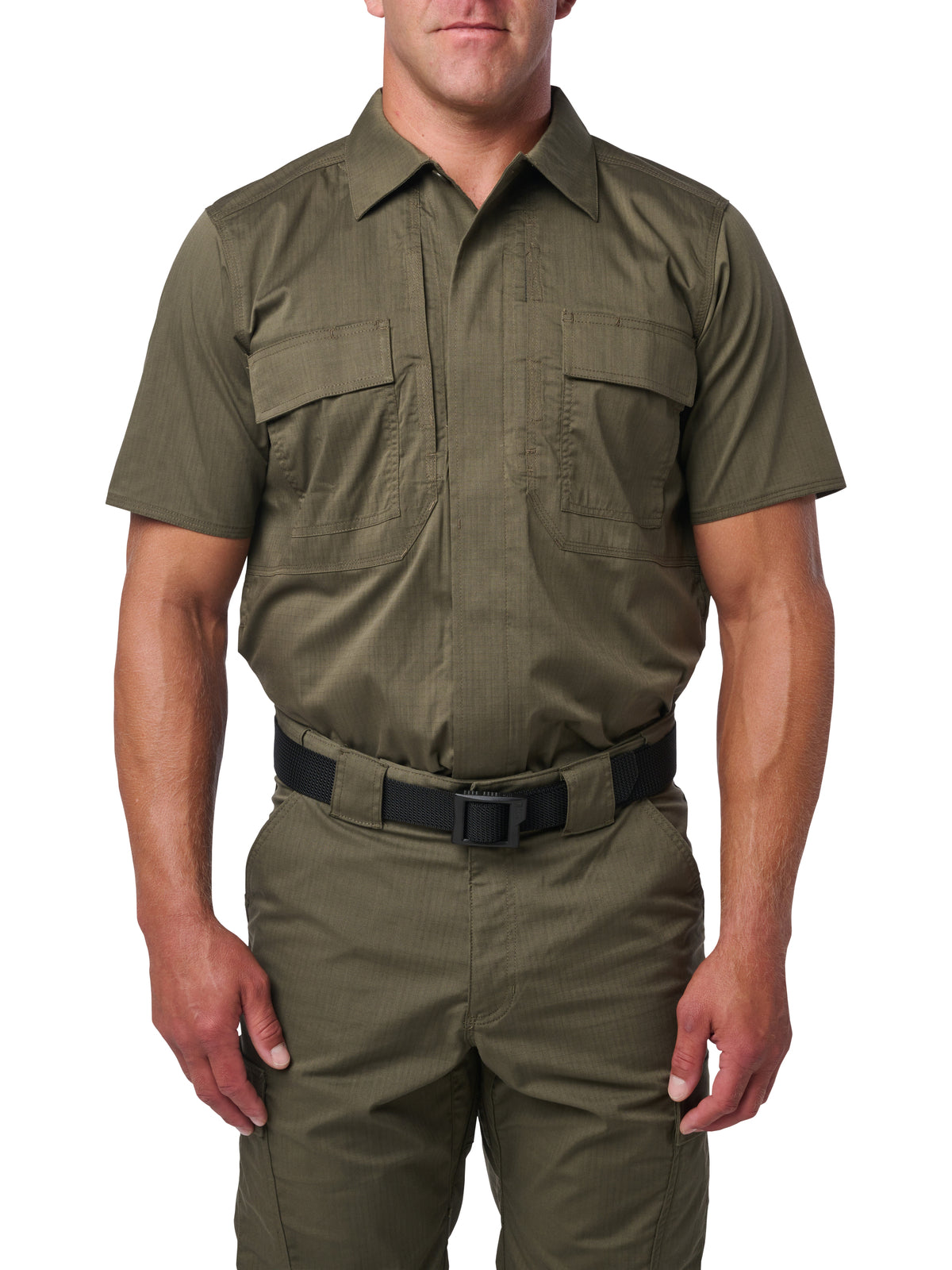 Men's Short Sleeve Flex-Tac Ripstop Duty Shirt - 71095 - Ranger Green