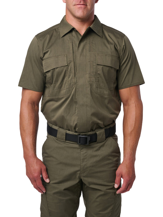 Men's Short Sleeve Flex-Tac Ripstop Duty Shirt - 71095 - Ranger Green