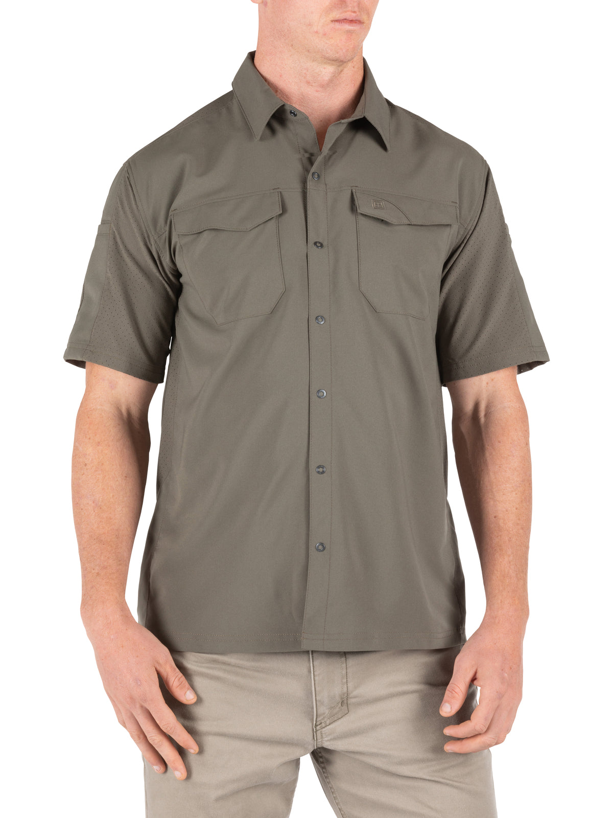 Men's Freedom Flex Short Sleeve Shirt - 71340 - Ranger Green