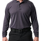 Men's Performance Long Sleeve Polo - 72049 - Charcoal