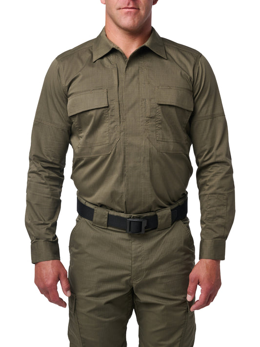Men's Long Sleeve Flex-Tac Ripstop Duty Shirt - 72250 - Ranger Green