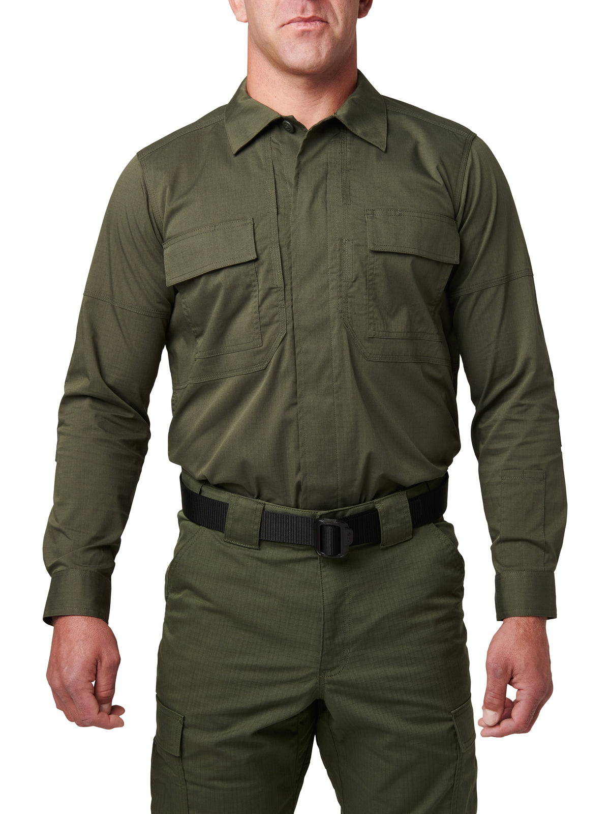 Men's Long Sleeve Flex-Tac Ripstop Duty Shirt - 72250 - Tdu Green