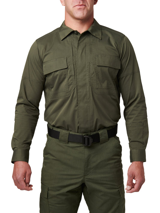 Men's Long Sleeve Flex-Tac Ripstop Duty Shirt - 72250 - Tdu Green