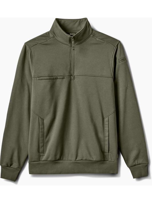 Men's Quarter-Zip Job Shirt - 72534ABR - Ranger Green
