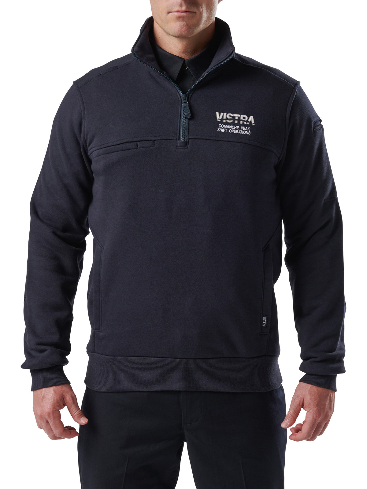 Men's Quarter-Zip Job Shirt - 72534ABR - Fire Navy