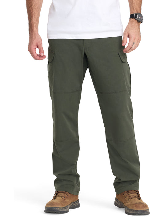 Men's Twelve-Pocket Stryke Flex-Tac Ripstop Tactical Cargo Pant - 74369 - TDU Green