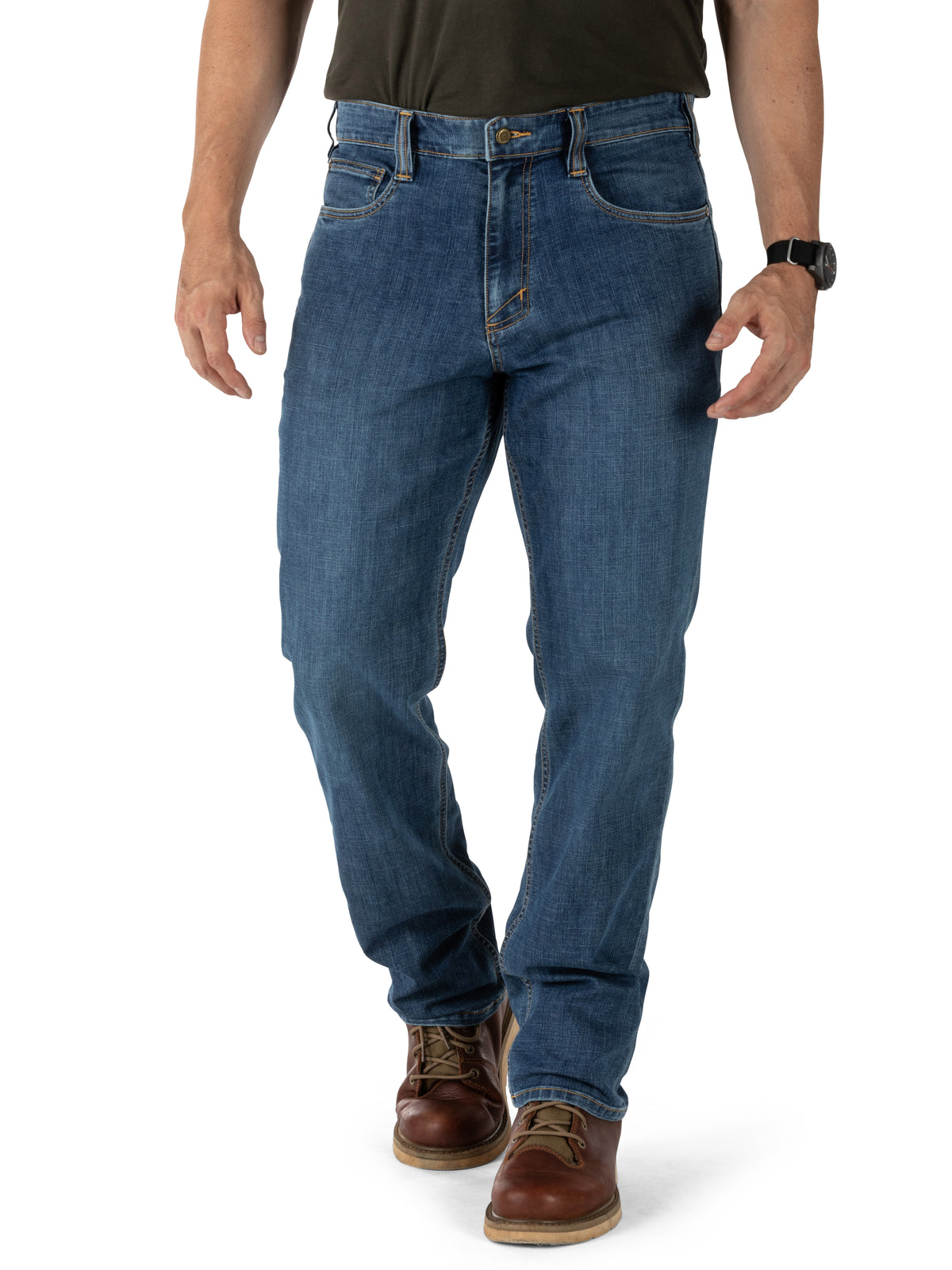 Men's Defender-Flex Jean - 74477 - Medium Wash Indigo