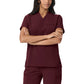 Women's One Pocket Scrub Top - 7610060 - Burgundy