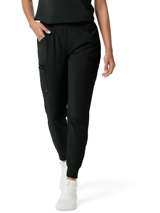 Women's Scrub Jogger - 7640027 - Black