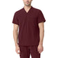 Men's One Pocket Scrub Top - 7710153 - Burgundy