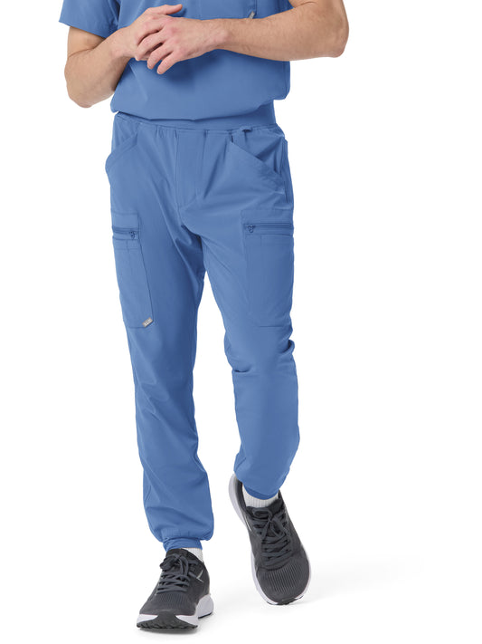 Men's Scrub Jogger - 7740117 - Ciel Blue