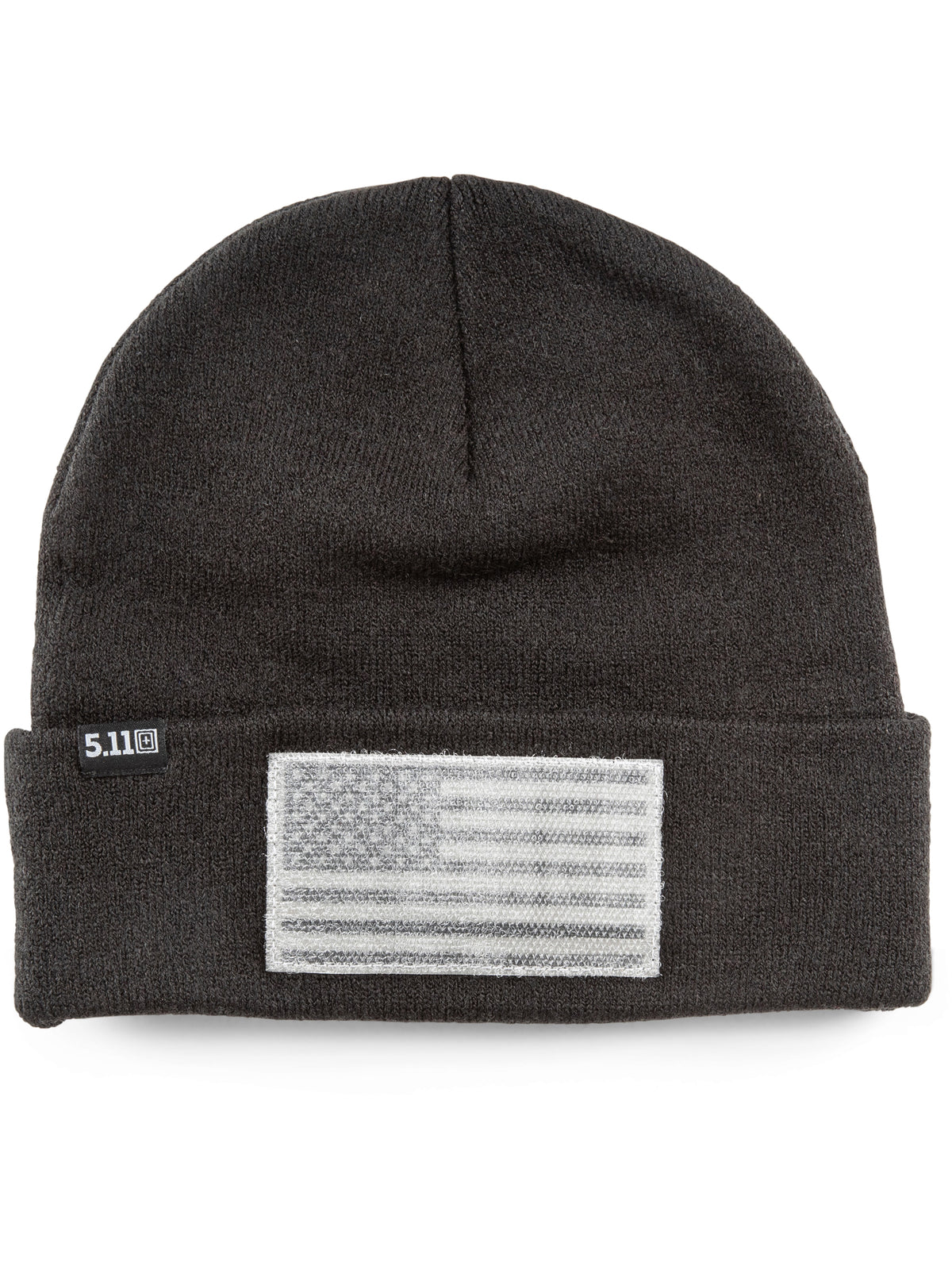 Cuffed Flag Bearer Beanie - 89162 - Black