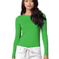 Women's Long Sleeve Tee - 2900 - Neon Lime Green